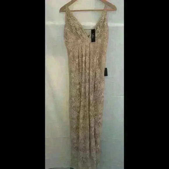 Dusty Rose  Stolen Moments Maxi Dress Sheer Lace Wedding homecoming dress - Picture 1 of 7